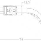 MPO Connector with Angled Boot(90-degree)